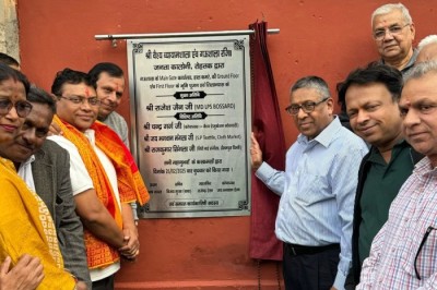 Attended Bhoomi Pujan for constructing Main Gate, Office, Hall, Ground, and First Floor at Vaish Vyamshala, Gaushala Rohtak.
